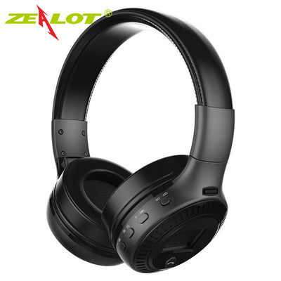 ZEALOT B19 Bluetooth Headphones Wireless Stereo Earphone Headphone with Mic Headsets Micro-SD Card Slot FM Radio For Phone & PC