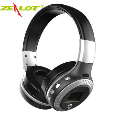 ZEALOT B19 Bluetooth Headphones Wireless Stereo Earphone Headphone with Mic Headsets Micro-SD Card Slot FM Radio For Phone & PC