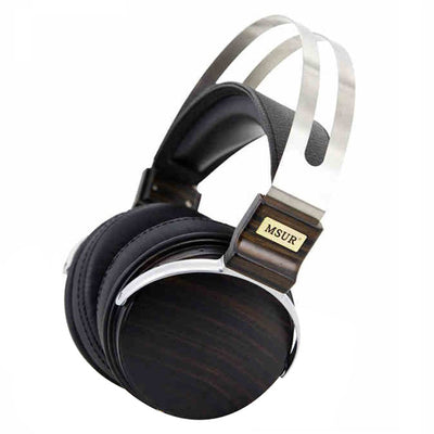 New Original MSUR N650 Wooden Metal Hifi Music DJ Headphone Headset Earphone With Beryllium Alloy Driver Portein Leather