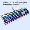 METOO ZERO Gaming Mechanical Keyboard Blue/Black/Red Switch Anti-ghosting Backlight Teclado Wired USB for Gamer Russian/English