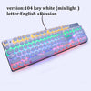 METOO ZERO Gaming Mechanical Keyboard Blue/Black/Red Switch Anti-ghosting Backlight Teclado Wired USB for Gamer Russian/English