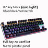 METOO ZERO Gaming Mechanical Keyboard Blue/Black/Red Switch Anti-ghosting Backlight Teclado Wired USB for Gamer Russian/English