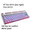 METOO ZERO Gaming Mechanical Keyboard Blue/Black/Red Switch Anti-ghosting Backlight Teclado Wired USB for Gamer Russian/English