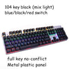 METOO ZERO Gaming Mechanical Keyboard Blue/Black/Red Switch Anti-ghosting Backlight Teclado Wired USB for Gamer Russian/English