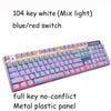 METOO ZERO Gaming Mechanical Keyboard Blue/Black/Red Switch Anti-ghosting Backlight Teclado Wired USB for Gamer Russian/English