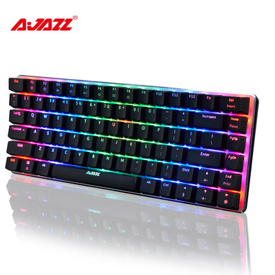 AJAZZ AK33 Mechanical Keyboard RGB Gaming Keyboards 82 Keys Blue/Black Switches Anti-Ghosting for overwatch PTUG LOL DOTA 2 csgo