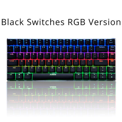 AJAZZ AK33 Mechanical Keyboard RGB Gaming Keyboards 82 Keys Blue/Black Switches Anti-Ghosting for overwatch PTUG LOL DOTA 2 csgo