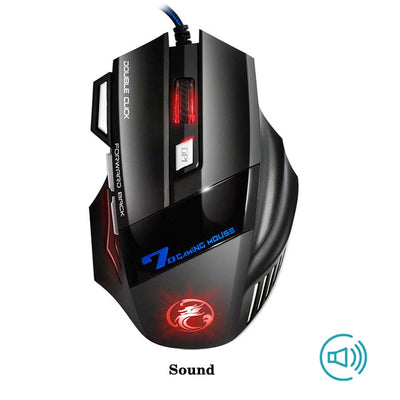 Professional Wired Gaming Mouse 5500 DPI Adjustable 7 Buttons Cable USB LED Optical Gamer Mouse  For PC Computer Game Mice X7