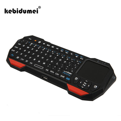 kebidumei Portable Lightweight Rechargeable Mini Wireless Bluetooth Touchpad Keyboard For iOS Windows Android Device