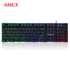 iMice Gaming Keyboard Steam Punk 104 Keys Backlit Keyboards Wired USB Waterproof Mechanical Feeling Steam Punk Gamer Keyboard