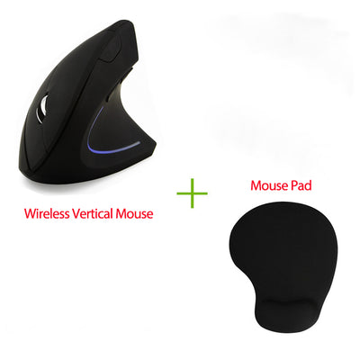 CHYI Wireless Gaming Mouse Ergonomic Vertical Mouse 800/1200/1600DPI Computer 5D Optical Mice Mause with Mouse Pad For PC Laptop